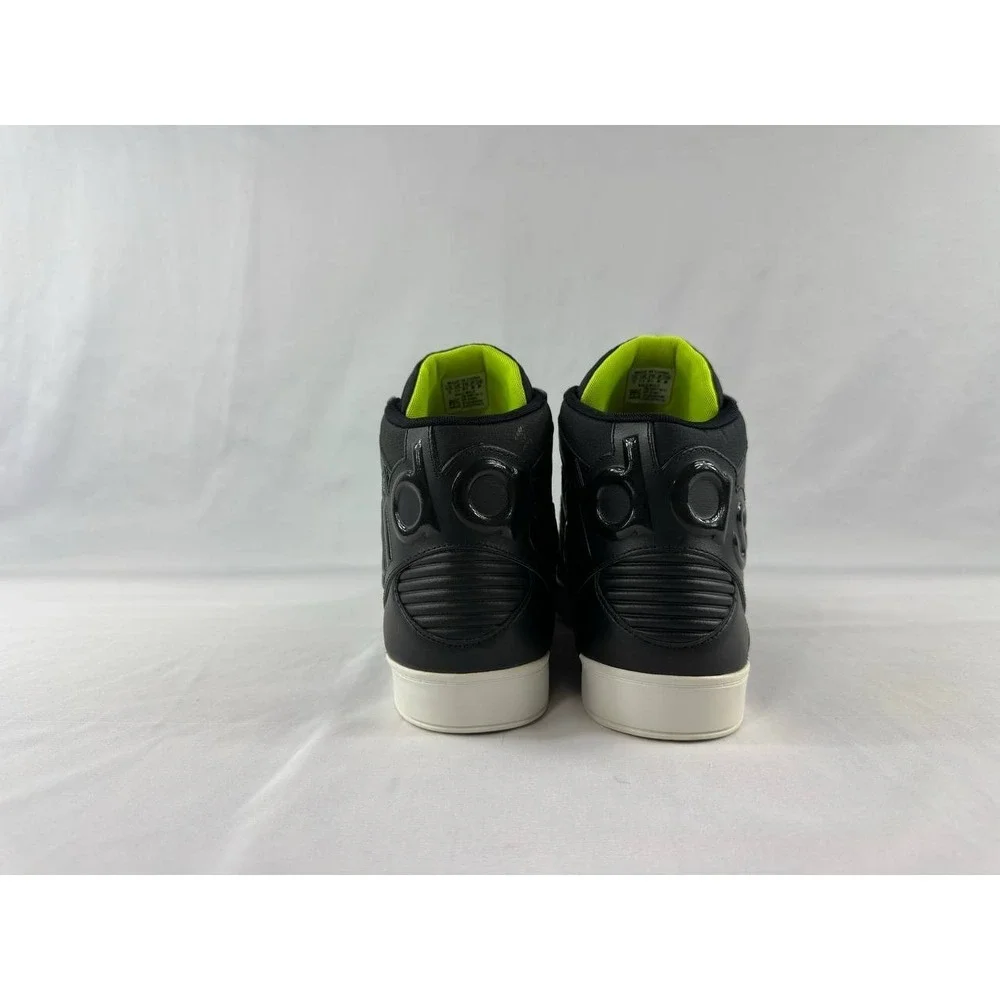 Adidas Hard Court Big Logo Men's Size 12 Black & Lime Green Hi Tops G59801